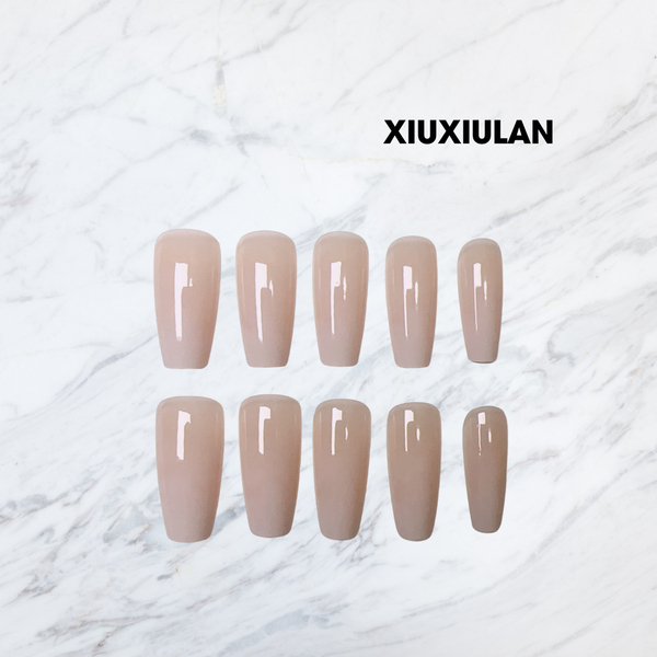 XIU369009 Long ballet Pure color simple nude