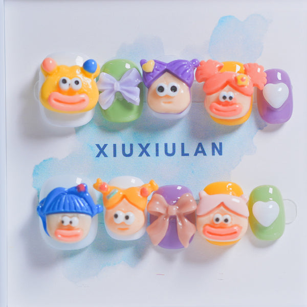 XIU382007 Cartoon cute funny 3D SQUARE Short